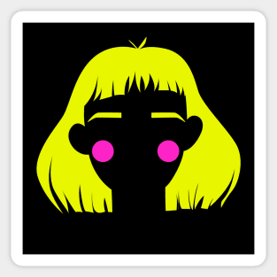 Yellow Hair Sticker